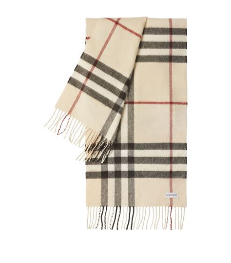 burberry ivory check cashmere scarf|Burberry cashmere check scarf price.